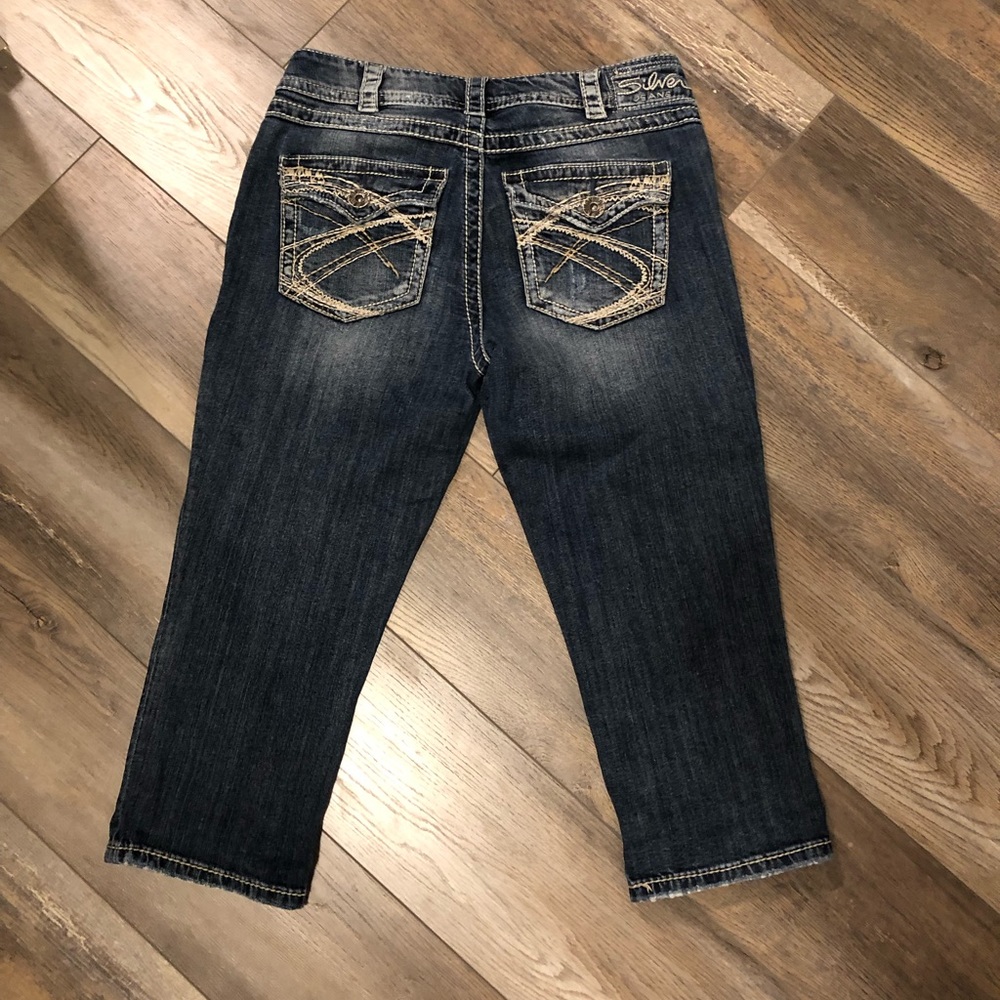 Silver jean Suki surplus Capri